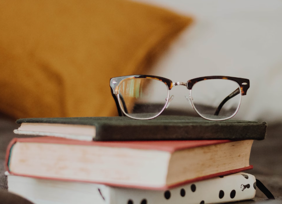a glass in the book